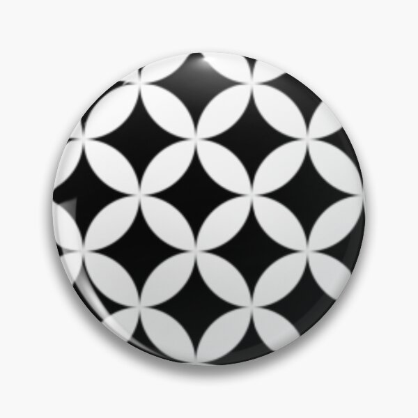 Item preview, Black and White Retro Circle Seamless Pattern, Geometric Optical Print designed and sold by KlarkiteTees.