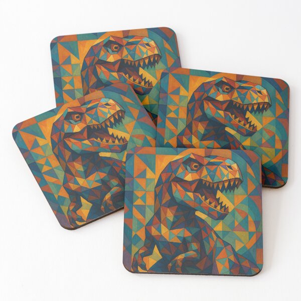 Item preview, Powerful and Artistic Geometric T-Rex designed and sold by JonelleTshirts.