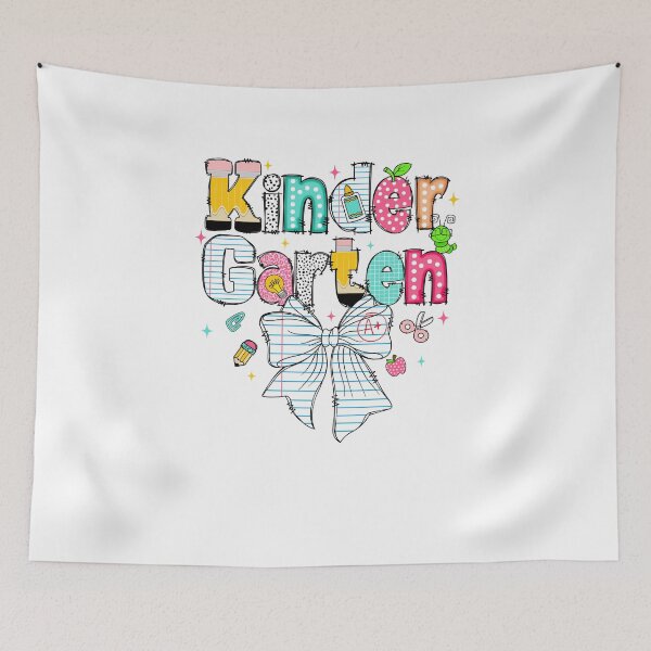 Item preview, kindergarten grade Preppy Back to School Bow designed and sold by TalalosART.