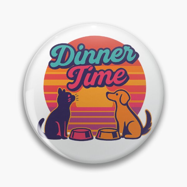 Item preview, Retro Dinner Time Pet Mat designed and sold by TONSNAP.