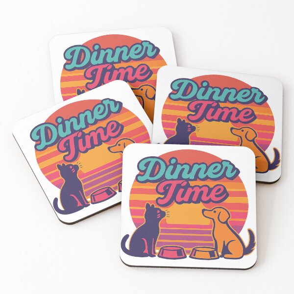 Item preview, Retro Dinner Time Pet Mat designed and sold by TONSNAP.