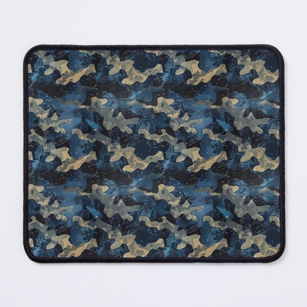 Item preview, Abstract Blue Camouflage Pattern designed and sold by NTGUILTY.