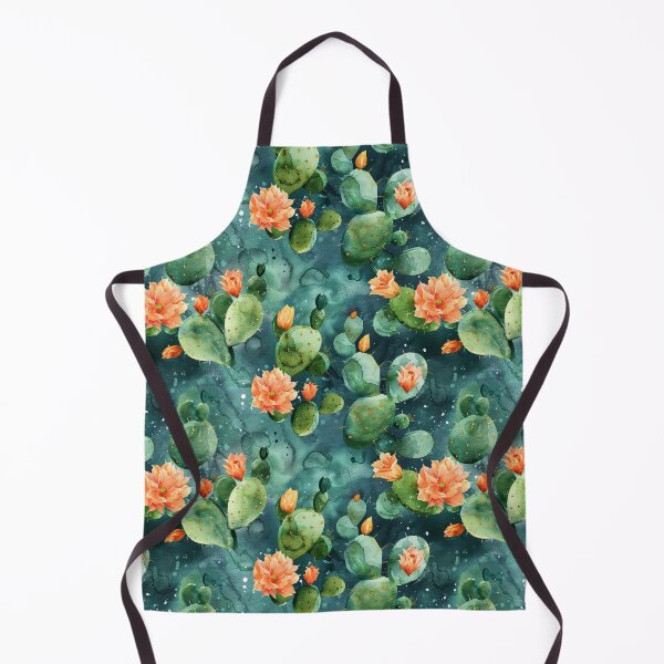 Item preview, Watercolor Prickly Pear Cactus with Blooms designed and sold by NTGUILTY.