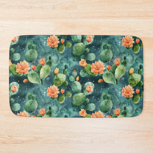 Item preview, Watercolor Prickly Pear Cactus with Blooms designed and sold by NTGUILTY.