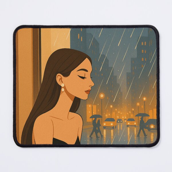 Item preview, Espresso in NYC – Rainy Café Vibes designed and sold by Together-in-calm.