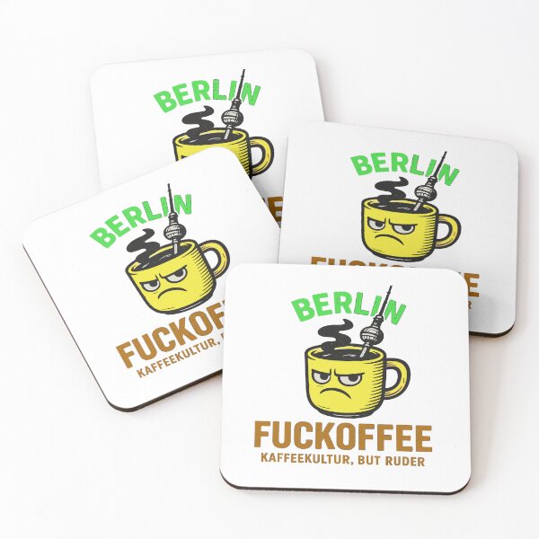 Item preview, Berlin Fuckoffee – Caffeine Addict I Love Coffee designed and sold by Globalcitytees.