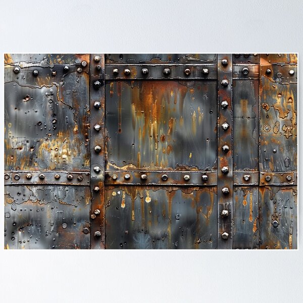 Item preview, Grungy Riveted Metal Plate Texture designed and sold by NTGUILTY.