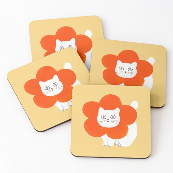 Item preview, Flowers Cat 08 - Flowerhead Mood designed and sold by bignosework.