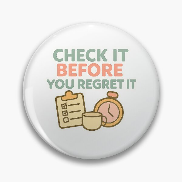 Item preview, Check It Before You Regret It designed and sold by acupofcoffy.