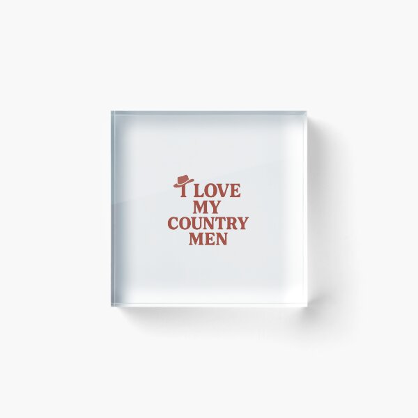 Item preview, I Love My Country Men – Cowgirl Aesthetic Tee designed and sold by allforthegirls.