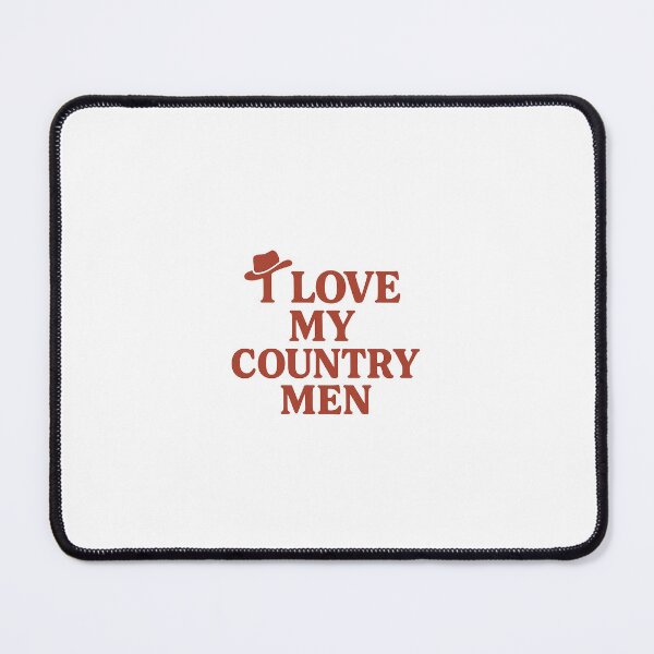 Item preview, I Love My Country Men – Cowgirl Aesthetic Tee designed and sold by allforthegirls.