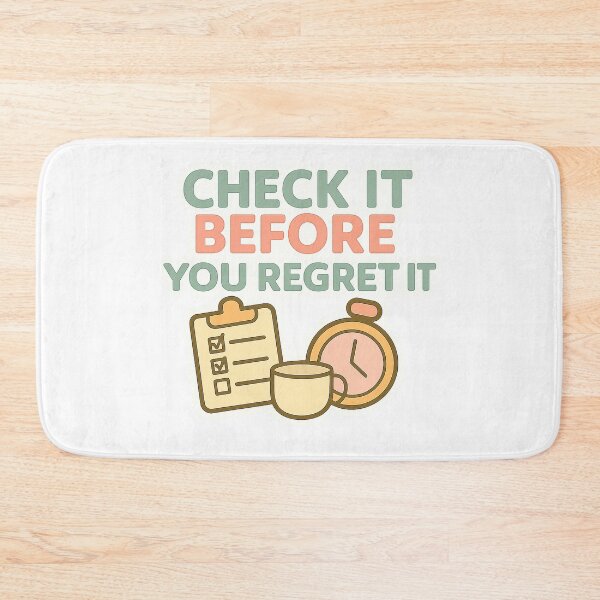 Item preview, Check It Before You Regret It designed and sold by acupofcoffy.
