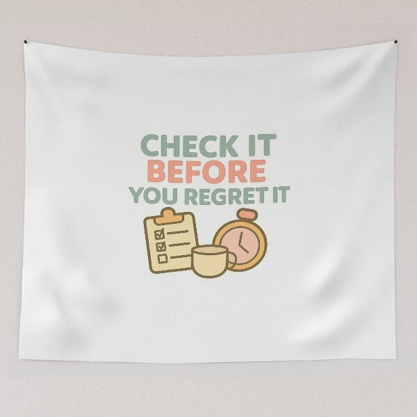 Item preview, Check It Before You Regret It designed and sold by acupofcoffy.