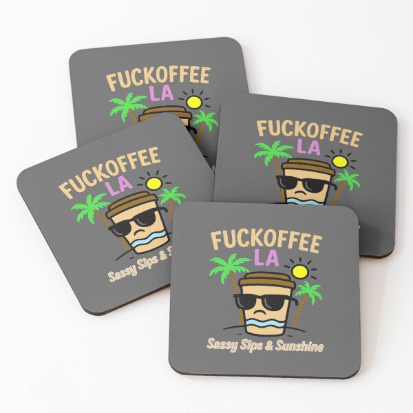 Item preview, Fuckoffee LA — Sassy Sips & Sunshine | I LOVE COFFEE | CAFFEINE ADDICT designed and sold by Globalcitytees.