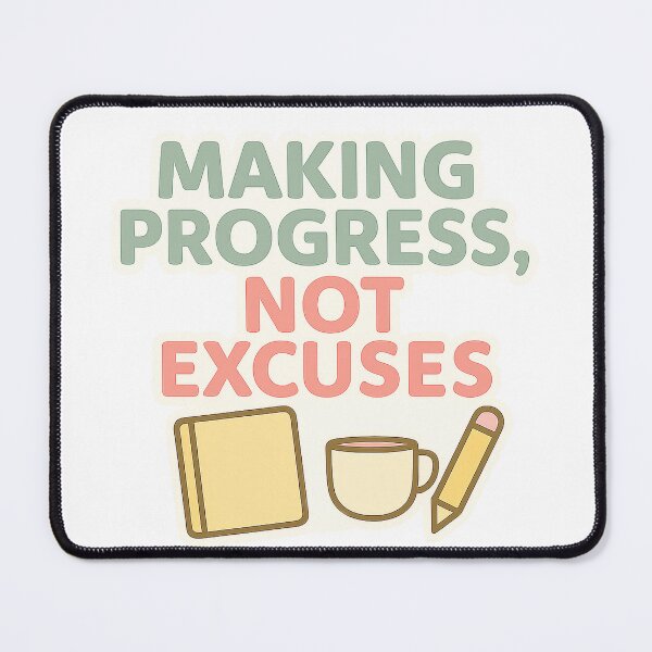 Item preview, Making Progress, Not Excuses (3) designed and sold by acupofcoffy.