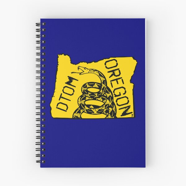 Item preview, OREGONIAN - Libertario - No me pisen Serpiente de Gadsden en el mapa de OREGON sobre fondo azul predeterminado, #020279 DTOM = No me pisen designed and sold by pelagio.