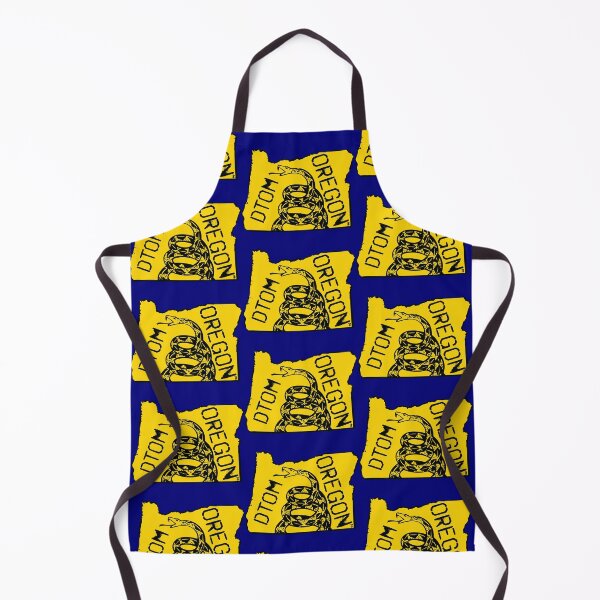 Item preview, OREGONIAN - Libertarian - Don't Tread On Me Gadsden Snake on OREGON Map on Blue default background, #020279 DTOM = Dont Tread On Me designed and sold by pelagio.