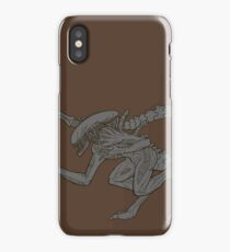 Monochromatic Alien iPhone Case