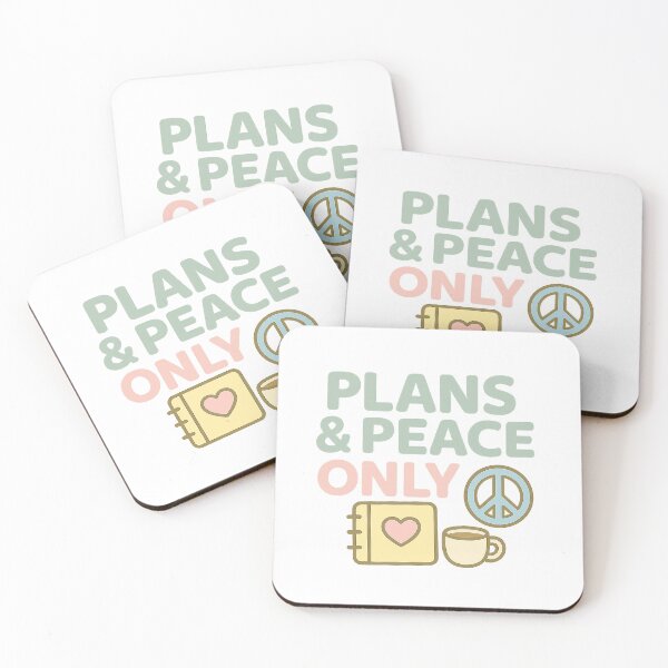 Item preview, Plans & Peace Only designed and sold by acupofcoffy.