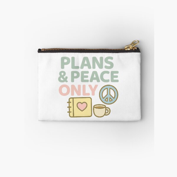 Item preview, Plans & Peace Only designed and sold by acupofcoffy.