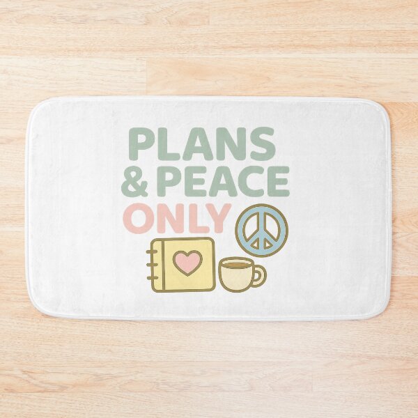 Item preview, Plans & Peace Only designed and sold by acupofcoffy.