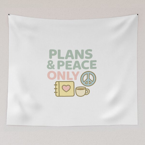 Item preview, Plans & Peace Only designed and sold by acupofcoffy.
