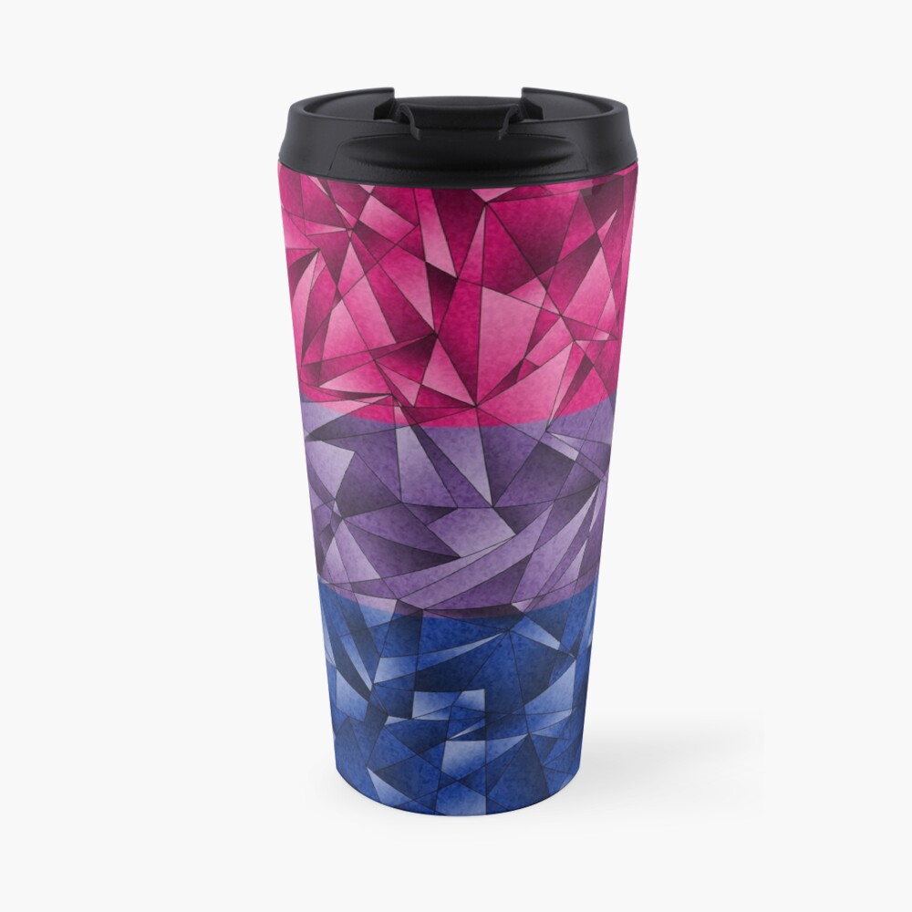 Abstract Bisexual Flag Travel Mug