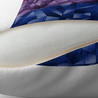 Alternate view of Abstract Bisexual Flag Throw Pillow