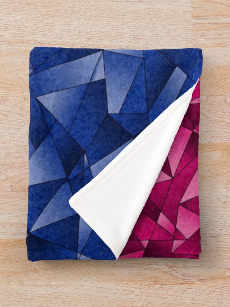 Alternate view of Abstract Bisexual Flag Throw Blanket