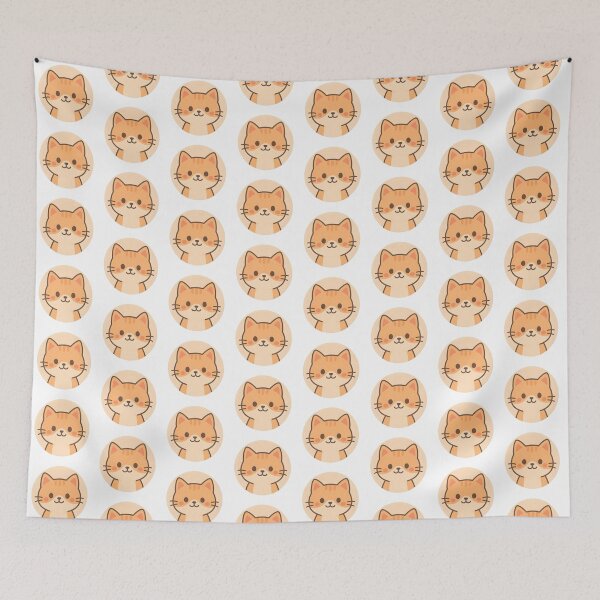 Item preview, Kawaii Orange Cat Face designed and sold by EriErii.