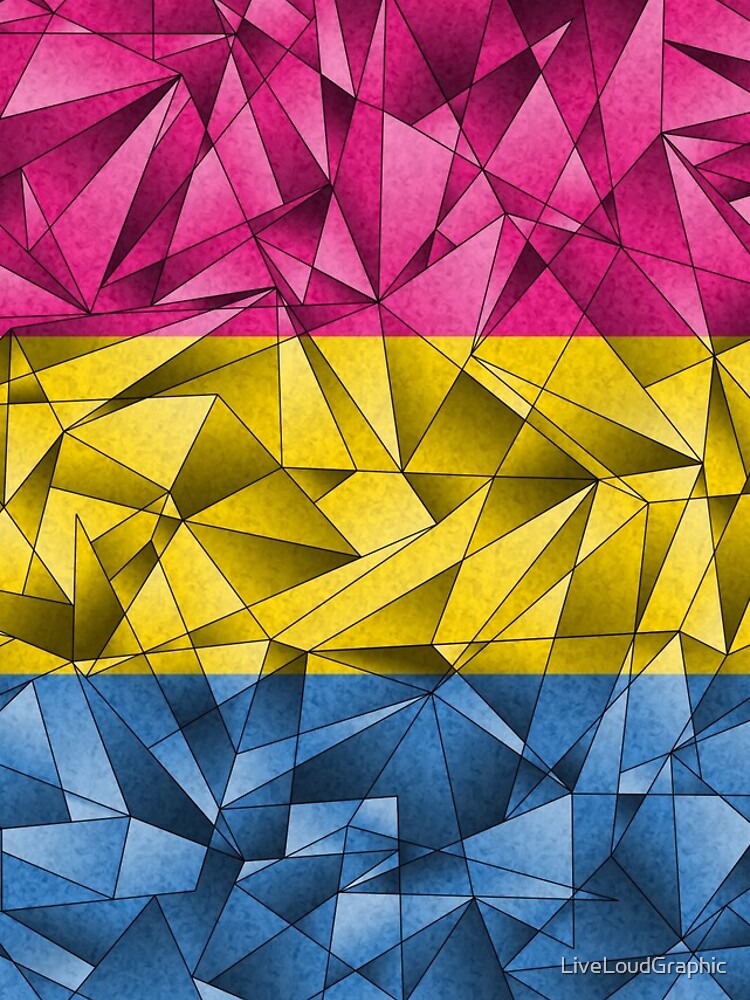 Abstract Pansexual Flag by LiveLoudGraphic