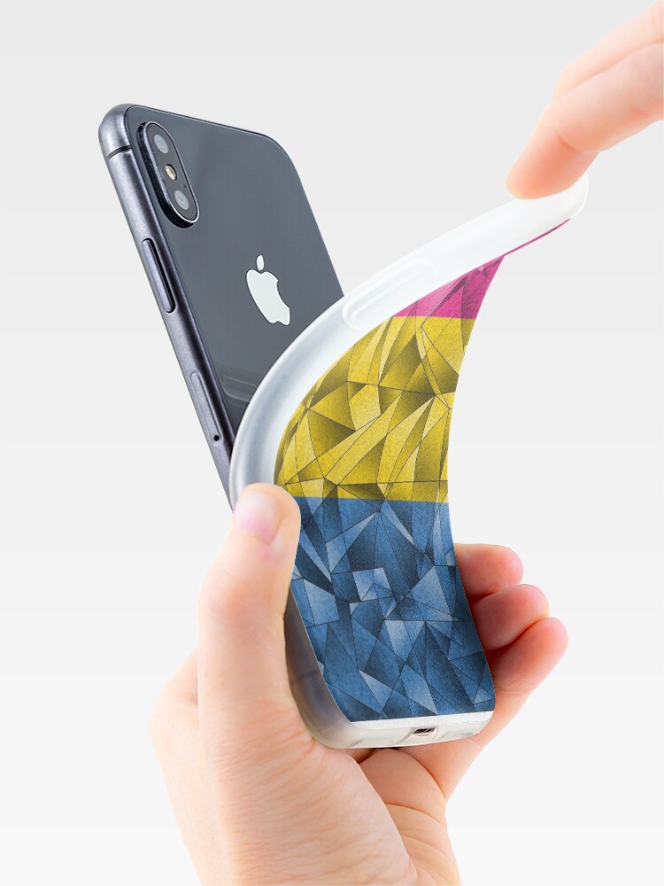 Alternate view of Abstract Pansexual Flag iPhone Case & Cover
