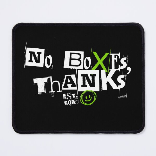 Item preview, No Boxes, Thanks – Fluro Grunge Design for Kids designed and sold by Little Legend Designs.
