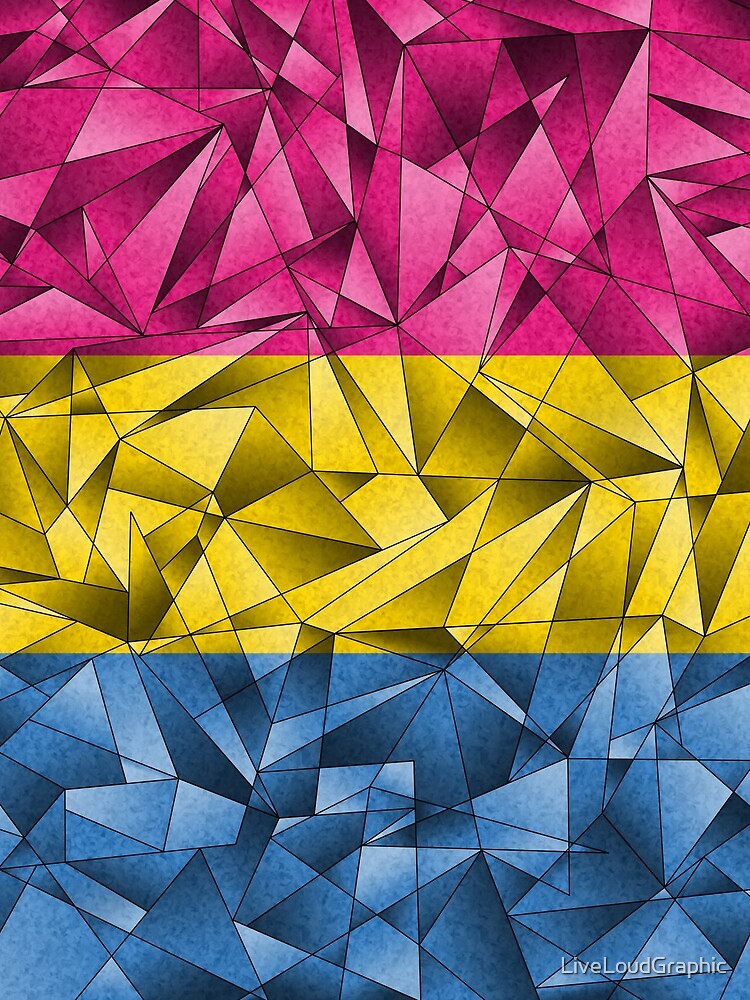Abstract Pansexual Flag by LiveLoudGraphic