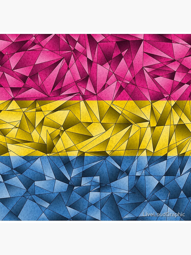 Abstract Pansexual Flag by LiveLoudGraphic