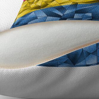 Alternate view of Abstract Pansexual Flag Throw Pillow