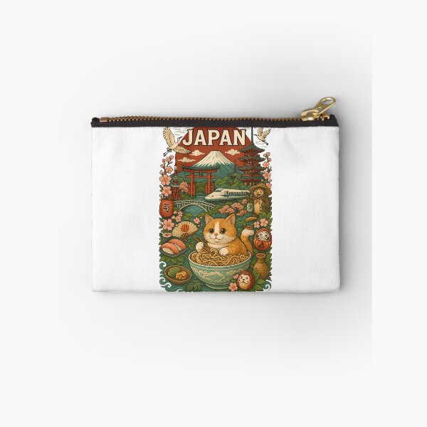 Item preview, Kawaii Cat Japanese Landmarks designed and sold by k3rstman1.