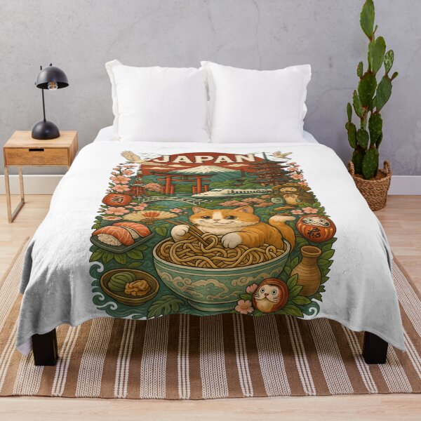 Item preview, Kawaii Cat Japanese Landmarks designed and sold by k3rstman1.