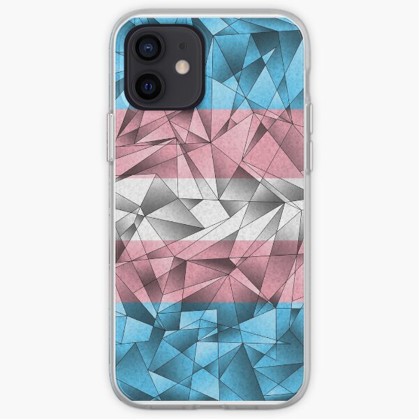 Abstract Transgender Flag iPhone Soft Case