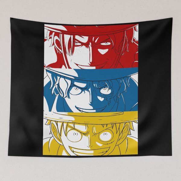 Item preview, Ace, Sabo and Luffy (with white background) designed and sold by matex.