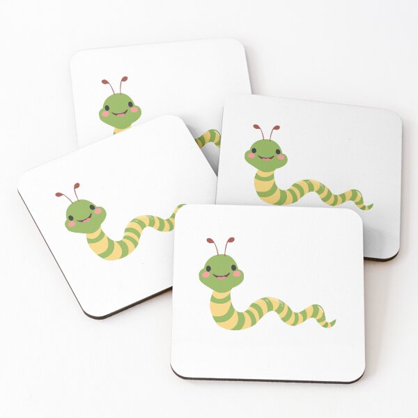 Item preview, Cute Happy Green Worm designed and sold by jazzydevil.