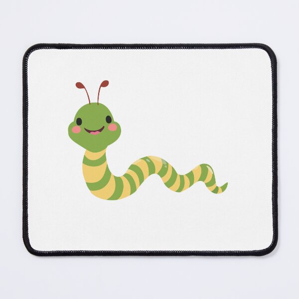 Item preview, Cute Happy Green Worm designed and sold by jazzydevil.