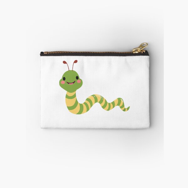 Item preview, Cute Happy Green Worm designed and sold by jazzydevil.
