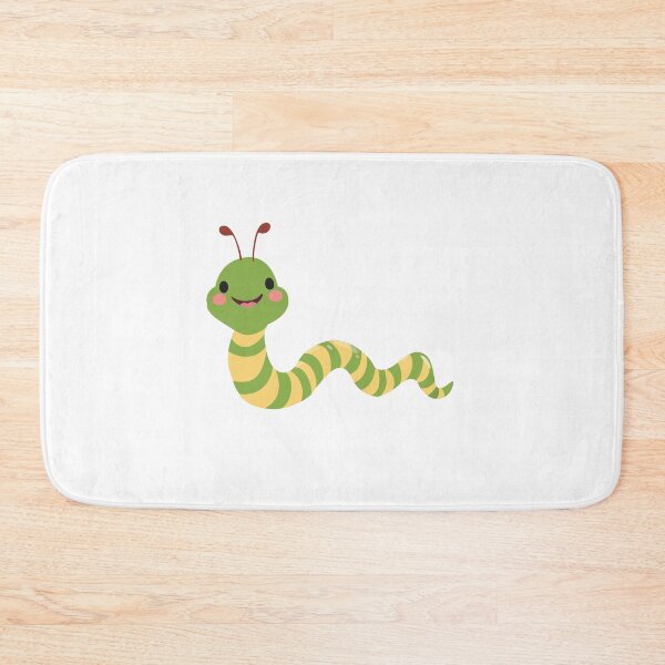 Item preview, Cute Happy Green Worm designed and sold by jazzydevil.