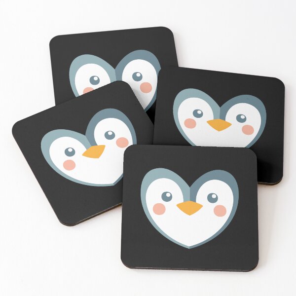Item preview, Cute Penguin Face on a Love Heart designed and sold by jazzydevil.
