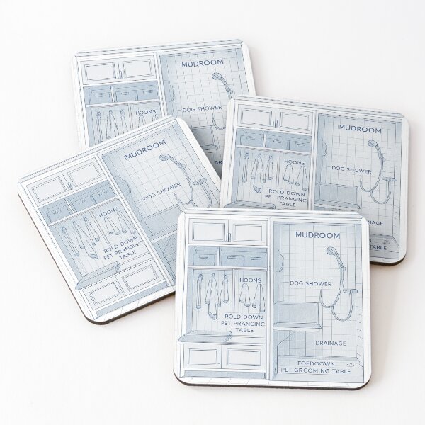 Item preview, Mudroom Pet Spa Blueprint designed and sold by TONSNAP.