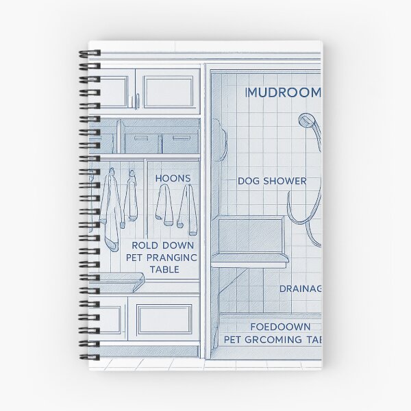 Item preview, Mudroom Pet Spa Blueprint designed and sold by TONSNAP.