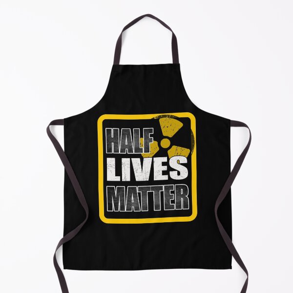 Item preview, Half Lives Matter – Funny Nuclear Physics Grunge Radiation Symbol designed and sold by NerdyWerks.