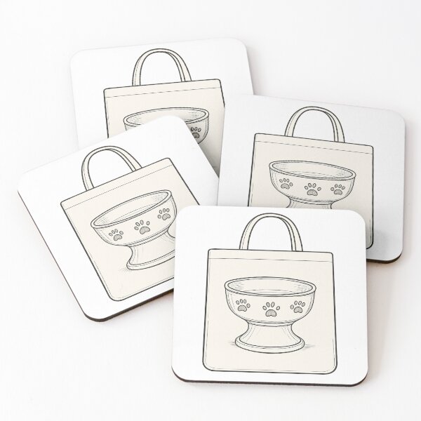 Item preview, Raised Ceramic Pet Feeder Tote designed and sold by TONSNAP.