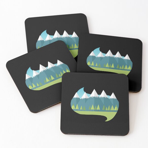 Item preview, Pointy Mountains and a forest glade designed and sold by jazzydevil.
